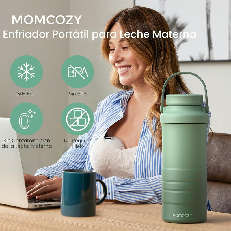Momcozy Enfriador portátil de leche materna de 22 onzas para exteriores