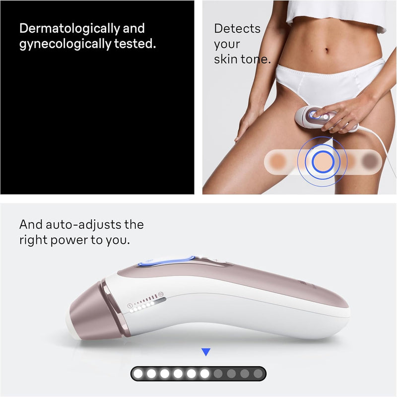 Braun Skin i-Expert Smart IPL PL7219 - Depilación láser para mujeres y hombres con aplicación, bolsa premium, maquinilla de afeitar Venus, 2 cabezales inteligentes, recortadora facial