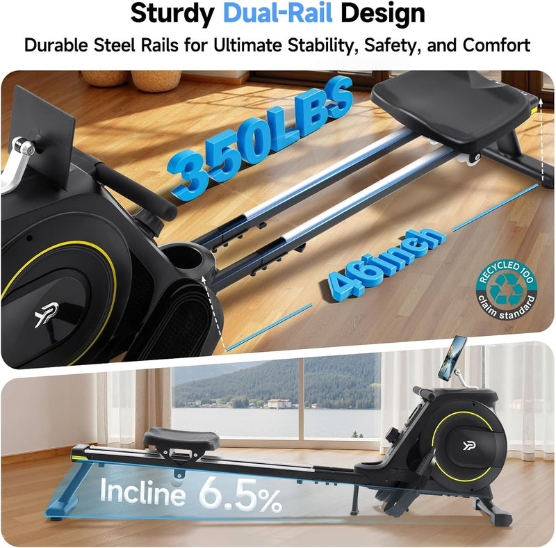 YPOO store Home rowing machine, 350 lb capacity