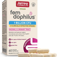 Jarrow FemDophilus Probiotics, Vaginal & Urinary Tract Support, 60 Capsules