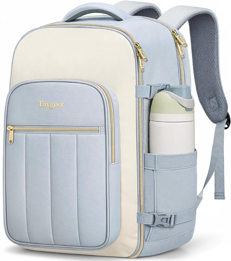 Taygeer Quilted Travel Backpack, Flight Approved Travel Carry on Bag 40L