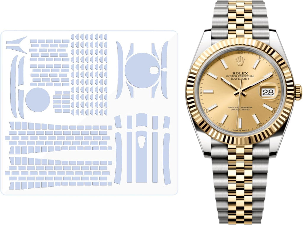 BagArmor Protective Film for Rolex Datejust 41mm Ref. 126331 126333 126334 Jubilee bracelet. Transparent skin full watch