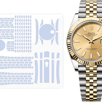 BagArmor Protective Film for Rolex Datejust 41mm Ref. 126331 126333 126334 Jubilee bracelet. Transparent skin full watch