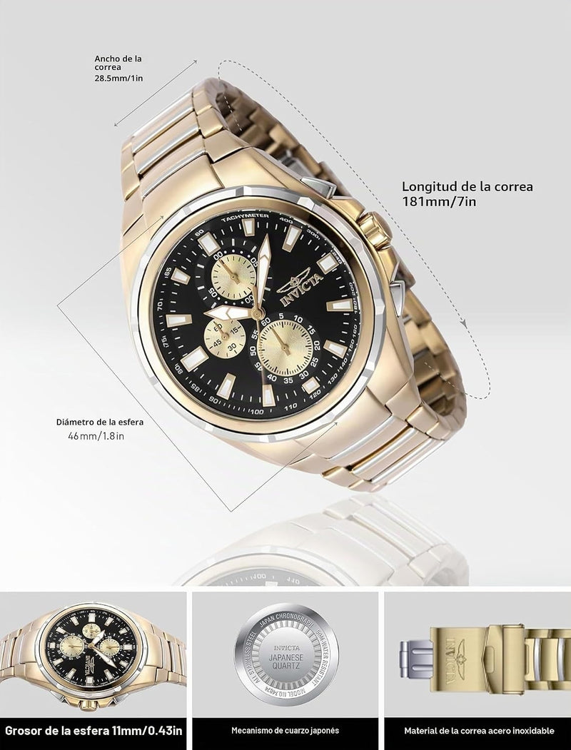 Invicta Aviator Men 50mm Quartz