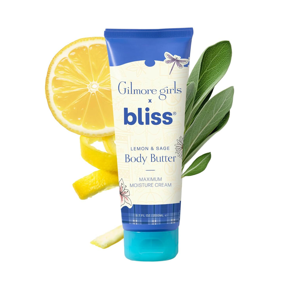 Bliss Gilmore Girls Lemon & Sage Body Butter Moisturizer for Sensitive Skin