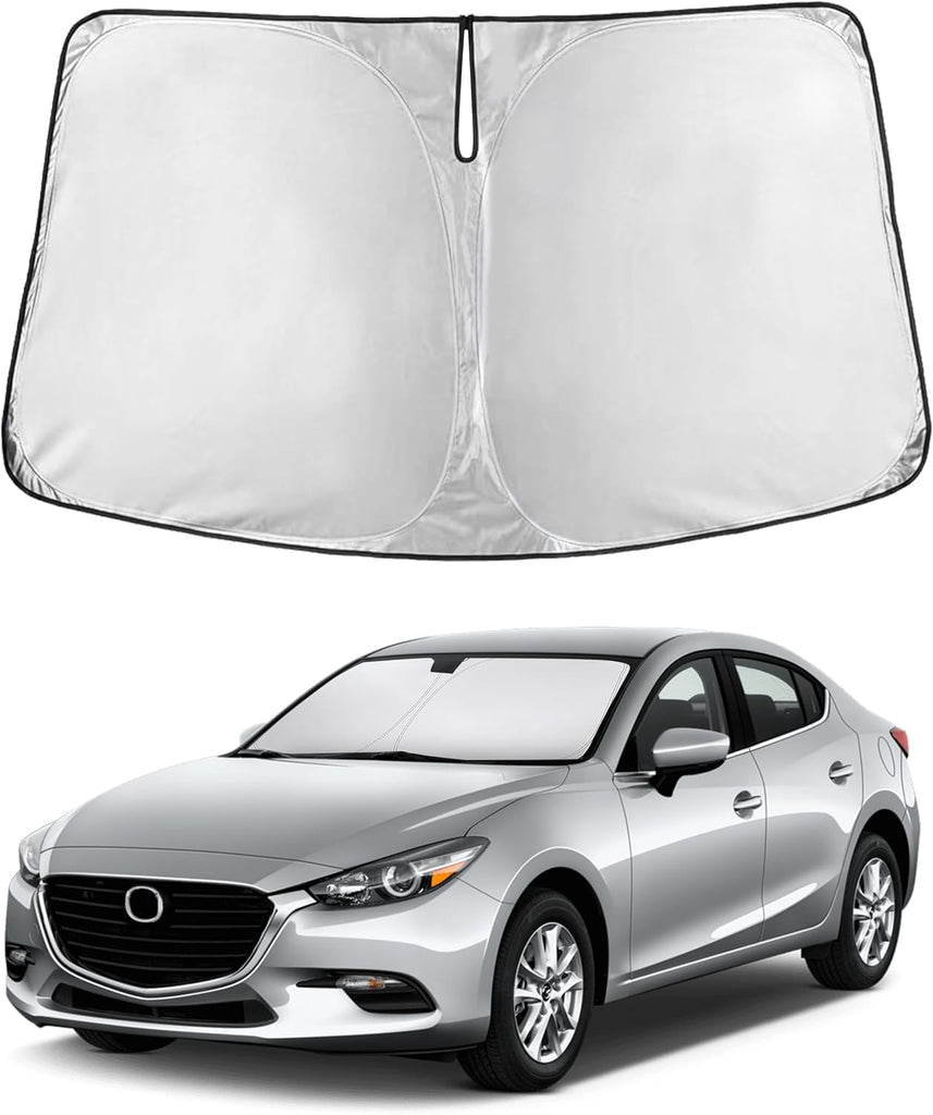 EcoNour Windshield Sunshade Compatible for Mazda 3 2014-2016 2017 2018
