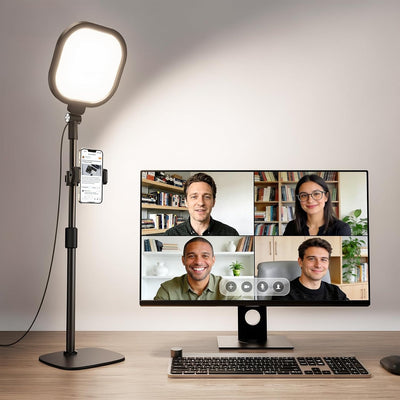 LitONES Zoom Lighting for Computer, Adjustable Desk Ring Light for Video Calls
