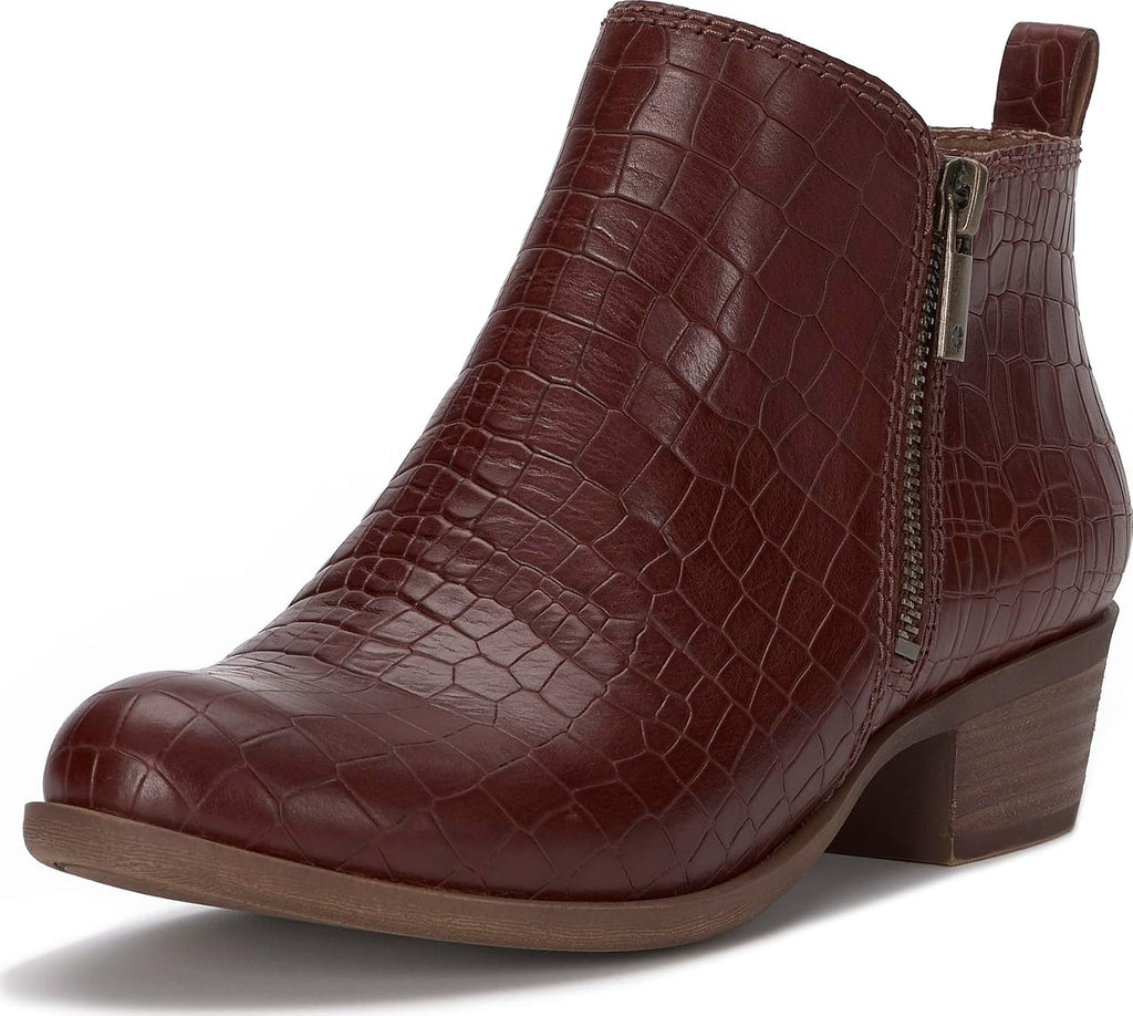 Lucky Brand Womens Basel Bootie Tan 6 Medium