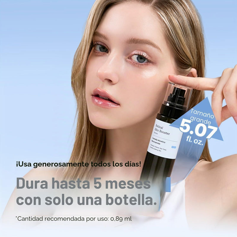 MEDITHERAPY Retinal Skin Booster Serum - Retinaldehído no irritante para principiantes para cara y cuerpo - Minimizador de poros de retinol antienvejecimiento para piel propensa a imperfecciones