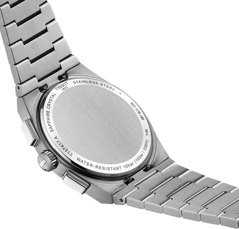 Tissot PRX Cronógrafo Suizo de Cuarzo 41 mm Esfera Azul para Hombre