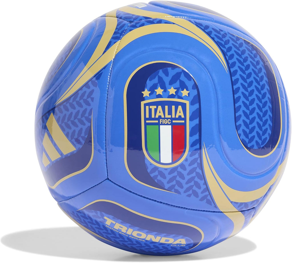 adidas Unisex-Adult Wc26 Club Federazione Italiana Giuoco Calcio, Blue/Victory Blue/Hazy Beige, 5
