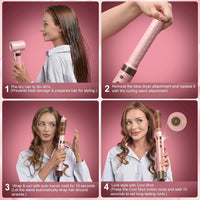 StyleVibe Mythsight StyleVibe Dual Voltage 6-in-1 Air Styler, Auto Wrap Curls (L/R)