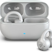 JLab, Flex, Open Ear Earbuds, Clip On Wireless Bluetooth Earbuds, Open Ear Headphones, Cloud White