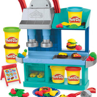 Play-Doh Kitchen Creations Busy Chef's Restaurant Playset, 2-Sided Play Kitchen Set, Preschool Cooking Toys, Kids Arts & Crafts, Ages 3+