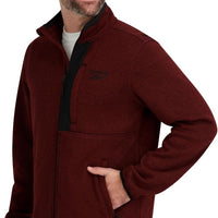 Ofertaza, Reebok Men's Mock Neck Zip-up Fleece Shell Jacket, todas las tallas
