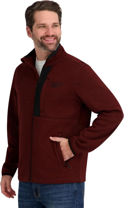 Ofertaza, Reebok Men's Mock Neck Zip-up Fleece Shell Jacket, todas las tallas