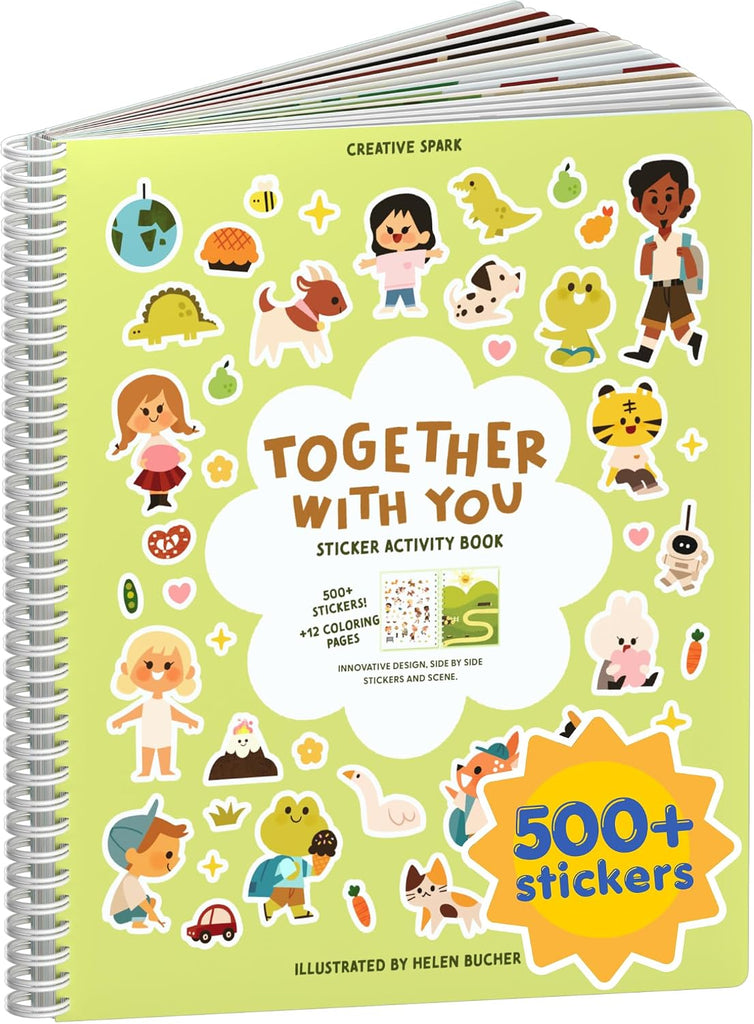 Cupkin Together with You Coloring & Sticker Activity Book | 500+ Stickers