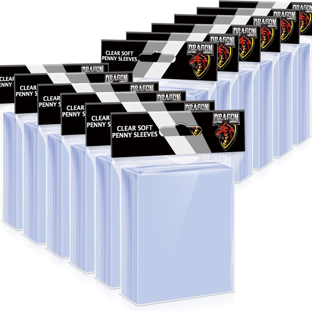 1200 Counts Card Sleeves Top Loaders for Trading Cards, Penny Soft Sleeve Baseball Card Sleeve Protectors Fit for Sports