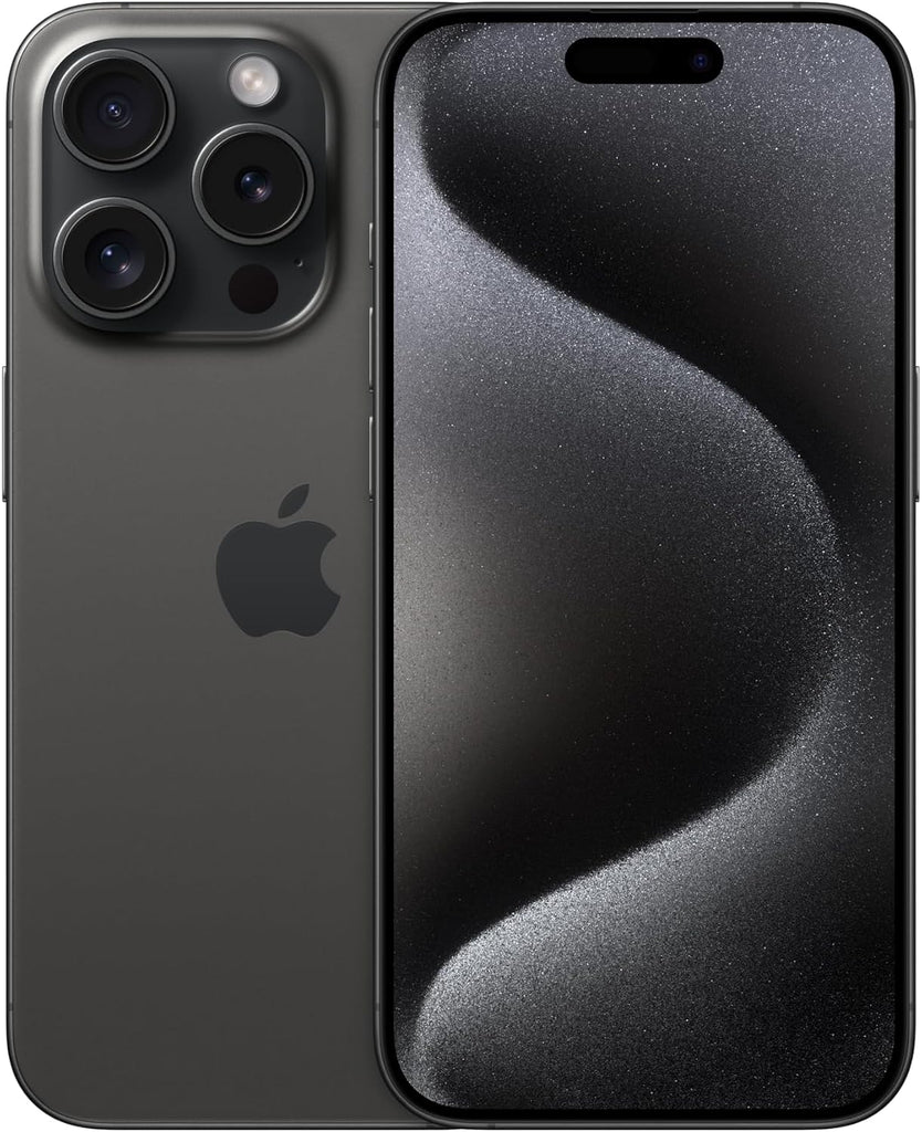 Apple iPhone 15 Pro, 256GB, Black Titanium - Unlocked (Renewed)
