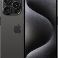 Apple iPhone 15 Pro, 256GB, Black Titanium - Unlocked (Renewed)