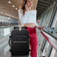 LOVEVOOK 40L Travel Backpack Flight Approved Carry on Backpack,3 Packing Cubes,Waterproof Personal Item Travel Bag,TSA Carry on Luggage Suitcase Travel Essentials,Gifts for Women & Men,fits 17" Laptop