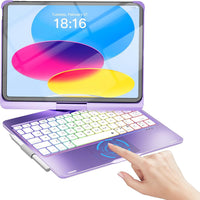 Funda con Teclado NOKBABO para iPad 10/11 (A16) y Air 11" (M4/M3/M2) - Rosa