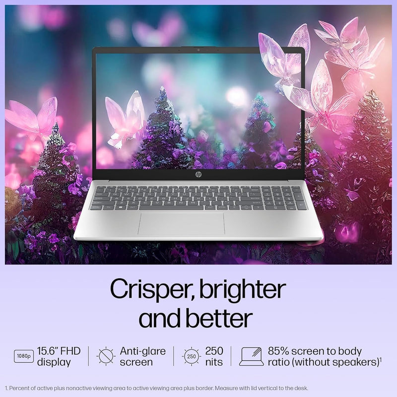 HP Essential Laptop 2026, Intel CPU, 128GB Storage, Office 365, Windows 11