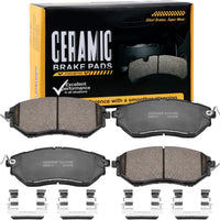 HECHENQICHE D1078 Front Ceramic Brake Pads Kit Fit For Subaru Legacy 2005-2019, For B9 Tribeca 2006-2007, For Tribeca 20