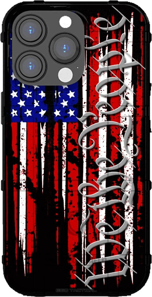 EGO TACTICAL Limited Edition Rugged Shield case Compatible with iPhone 16 Pro [6.3" Screen] Printed in The USA Tattered