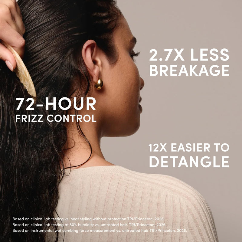 OUAI Acondicionador Sin Enjuague Multifuncional, Protector Termico hasta 450F, Desenredante, Anti-Frizz, Aroma North Bondi, 177ml
