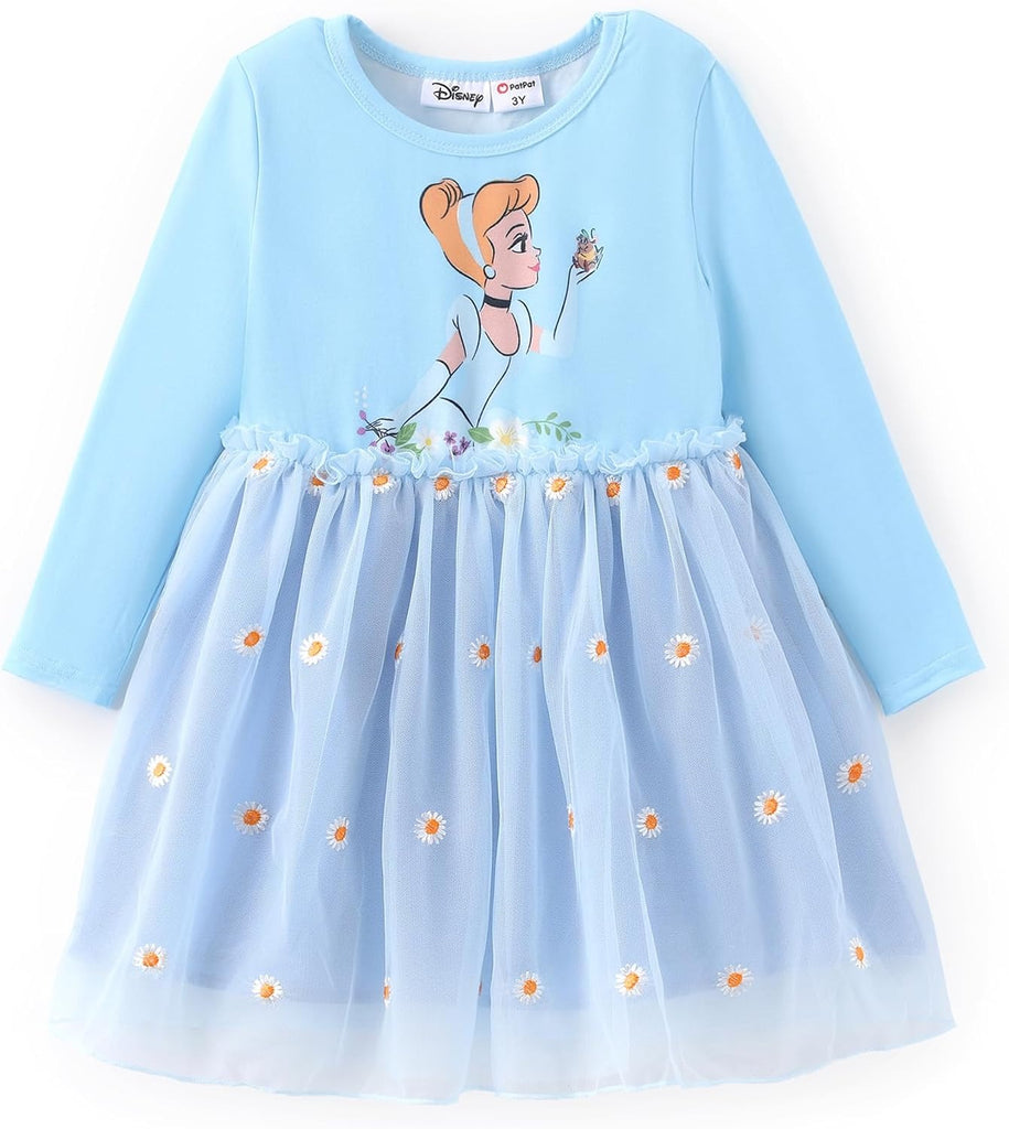 Disney Girls' Tulle Tutu Dress Birthday Party Outfit Toddler to Big Kid