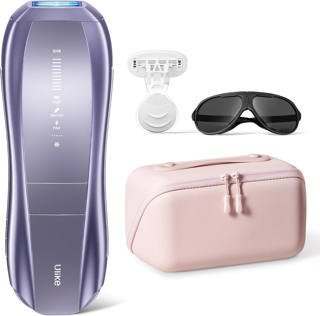 Ulike Depilación Láser Air 10 Versión Deluxe IPL para Mujeres y Hombres con Tecnología de Enfriamiento por Hielo, Reducción de Cabello Casi Indolora y Permanente, Depilación en Casa en 10 Minutos con