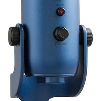 Logitech Creators Blue Yeti USB Microphone for PC, Mac, Gaming, Streaming, Podcasting, Studio and Computer Condenser Mic with Blue VO!CE Effects, 4 Pickup Patterns, Plug and Play - Midnight Blue