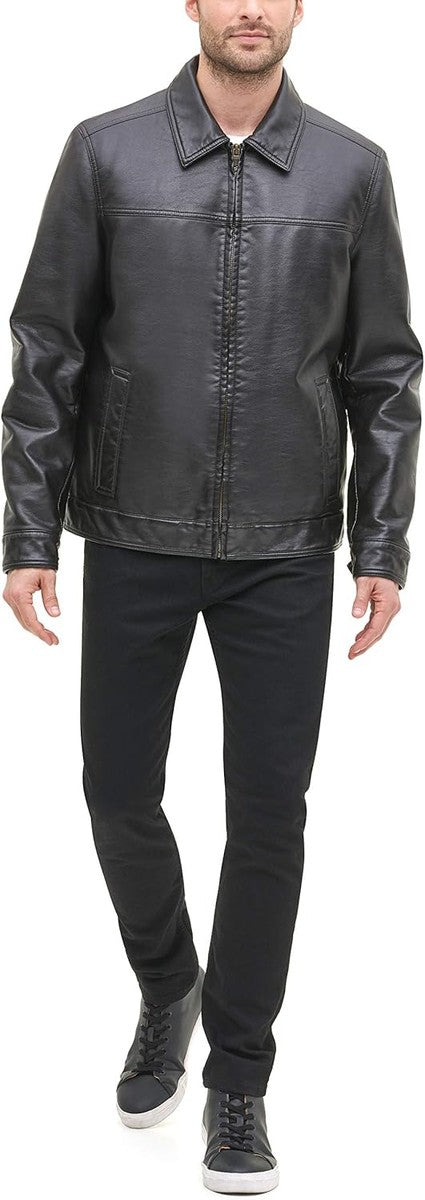 Tommy Hilfiger Men's Classic Faux Leather Jacket