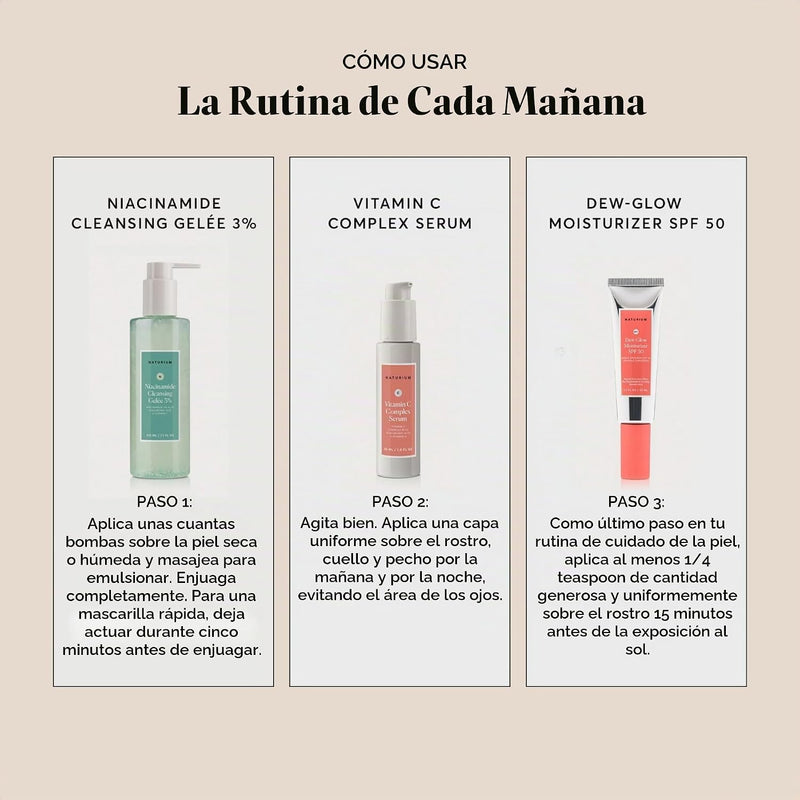 Naturium Suero Facial Complejo de Vitamina C con Acido Hialuronico y Vitamina E, Tratamiento Antienvejecimiento, 30ml