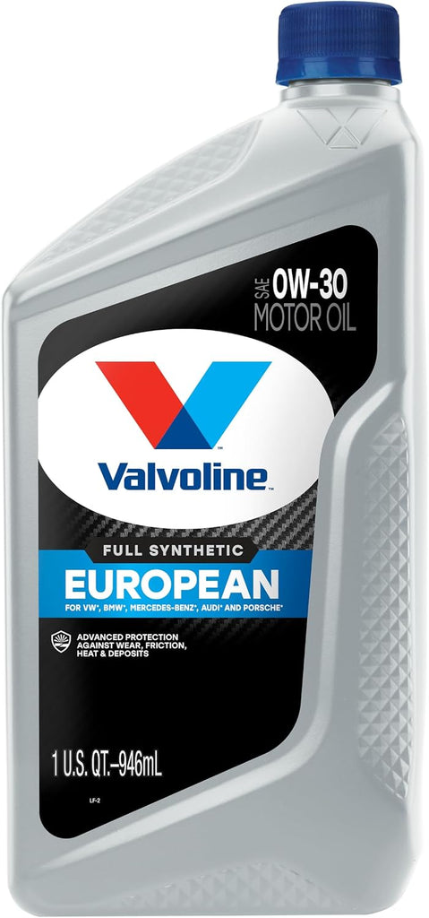 Valvoline European Vehicle Full Synthetic SAE 0W-30 Motor Oil 1 QT