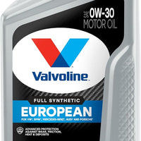 Valvoline European Vehicle Full Synthetic SAE 0W-30 Motor Oil 1 QT