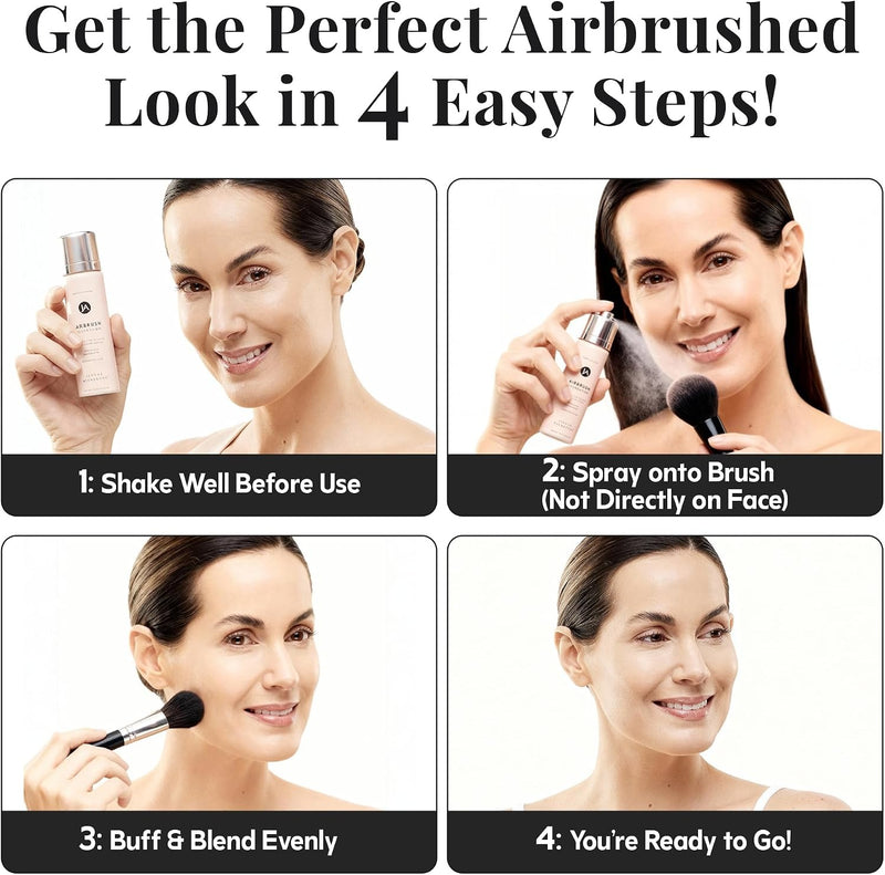 Jerome Alexander Magic Minerals Airbrush Foundation 2pc Set - Light Medium