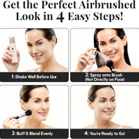 Jerome Alexander Magic Minerals Airbrush Foundation 2pc Set - Light Medium