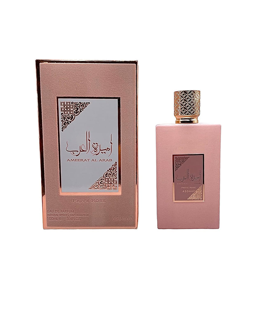 Asdaaf Ameerat Al Arab Prive Rose Eau de Parfum Spray for Women, 3.4 Ounce
