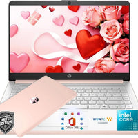 HP Everyday Slim Laptop • 2026-2027 Edition • Microsoft Office 365 Included • Intel N150 CPU • 128GB SSD + 1TB Cloud Storage • Stunning Color • Copilot AI • Windows 11