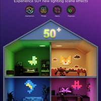 Govee Mini Panel Lights, RGBIC Wall Lights, Smart LED Wall Panels, Works with Matter, Alexa, Google Assistant, Sync with Music, DIY Gaming Light for Home Decor, Office, Bedroom, 20 Pcs