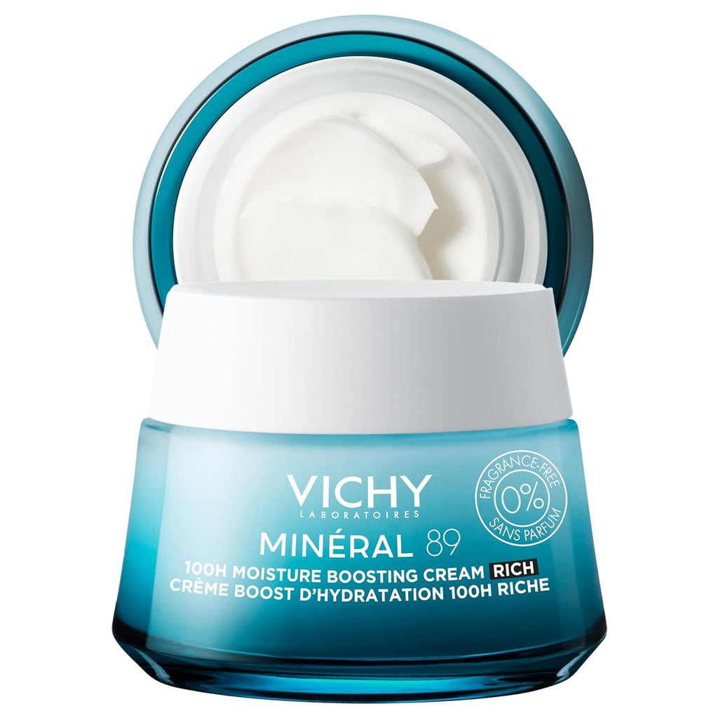 VICHY Mineral 89 100H Moisture Boosting Rich Face Cream, 1.69oz
