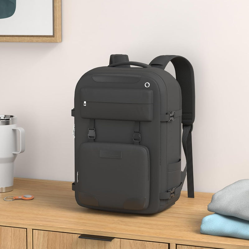 Maelstrom Travel Backpack for Men Women, 17.3" Laptop with Shoe Compartment