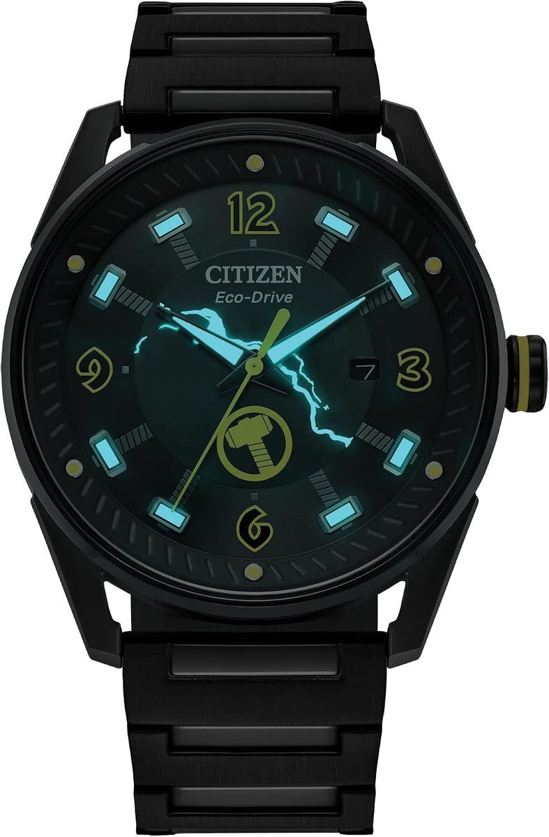 CITIZEN Men's Eco-Drive Thor 42mm Stainless Steel BM6987-50W