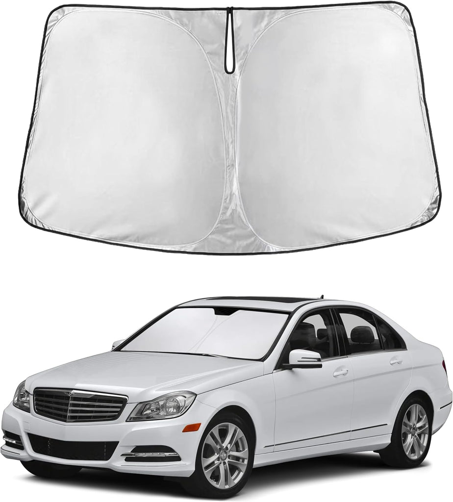 EcoNour Windshield Sunshade Compatible for Mercedes Benz C Class 2008-2014
