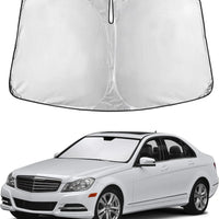 EcoNour Windshield Sunshade Compatible for Mercedes Benz C Class 2008-2014