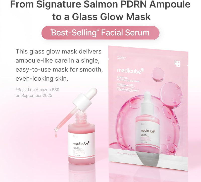 medicube PDRN Pink Peptide Ampoule Sheet Mask 6EA