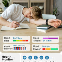 PJIVE Pulsera inteligente, rastreador de actividad física y salud