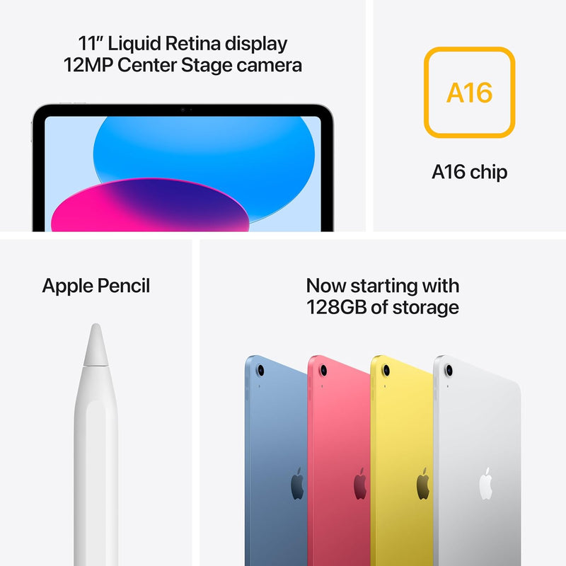 Apple iPad A16 11" (2025) Wi-Fi + Cellular (5G) - Azul
